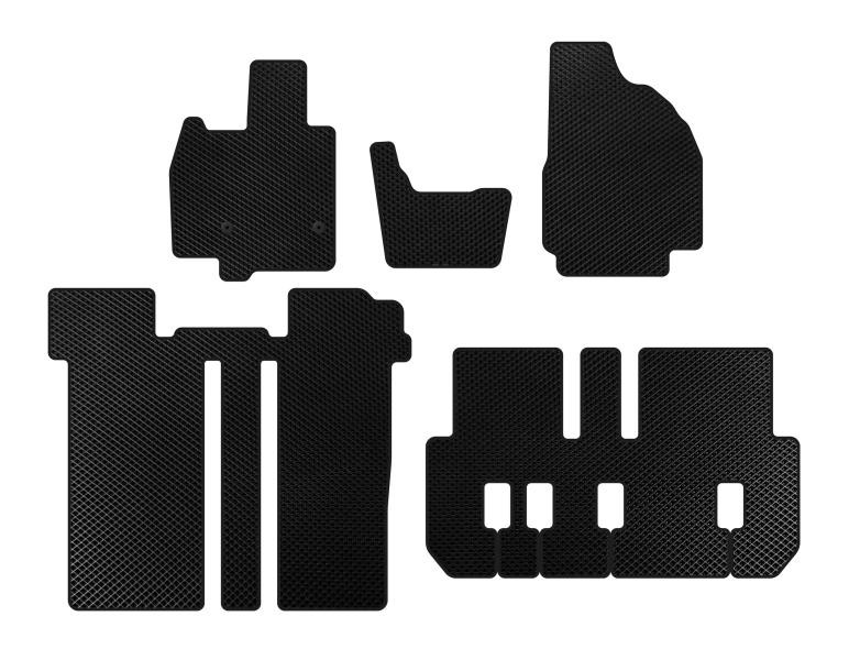 Купити Килимки EVA (3 ряди, 6-ти місний, Чорний) для Toyota Previa 2006-2019 рр