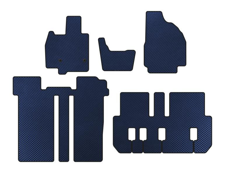 Купить Коврики EVA (3 ряда, 6-ти местный, Синий) для Toyota Previa 2006-2019 гг