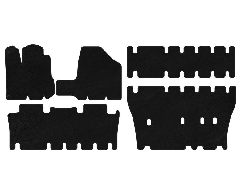 Купити Килимки текстильні Premium (3 ряди, чорні) для Toyota Sienna 2003-2009 рр