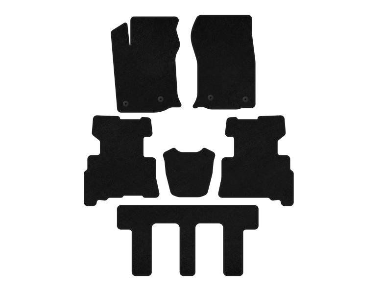 Купить Коврики текстильные Classic (3 ряда, 2014-2024, 7-местный, Черный) для Toyota 4Runner
