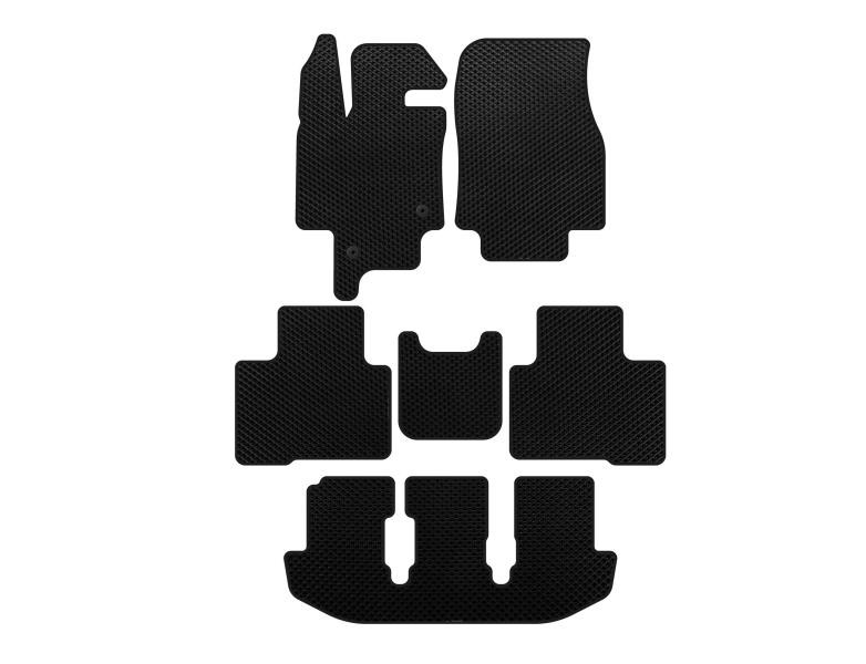 Купити Килимки EVA (3 ряди, 7-ми місний, Чорний) для Toyota Highlander 2019- рр