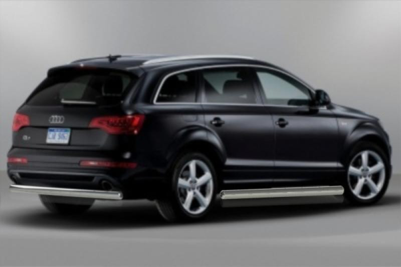 Купити Задній захист AK002 (нерж) для Ауди Q7 2005-2015 рр