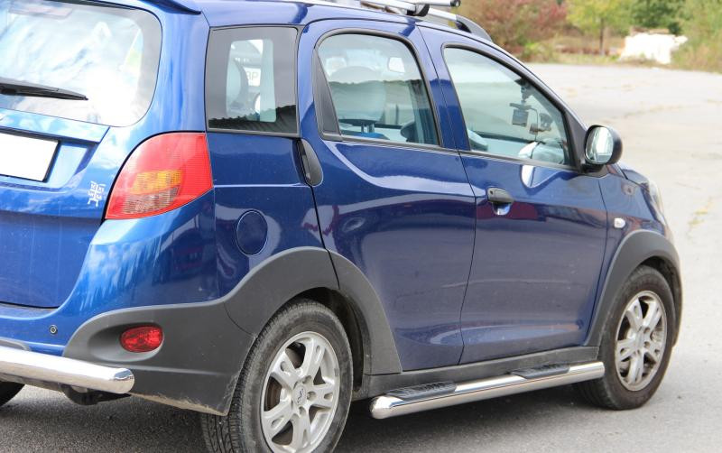 Купить Боковые трубы (2 шт., нерж.) для Chery Beat