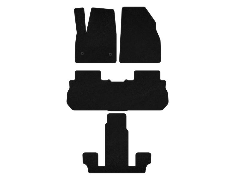 Купить Коврики текстильные Premium (3 ряда, 2017-2019, Черный) для GMC Acadia 2017- гг