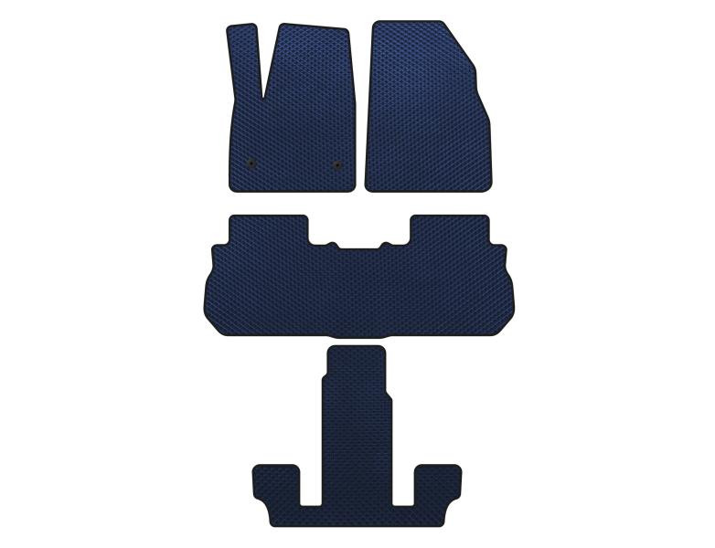 Купить Коврики EVA (3 ряда, 2017-2019, Синий) для GMC Acadia 2017- гг