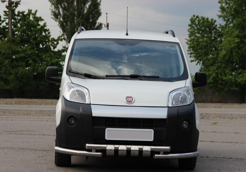 Купить Передняя защита Shark (нерж) для Fiat Fiorino/Qubo