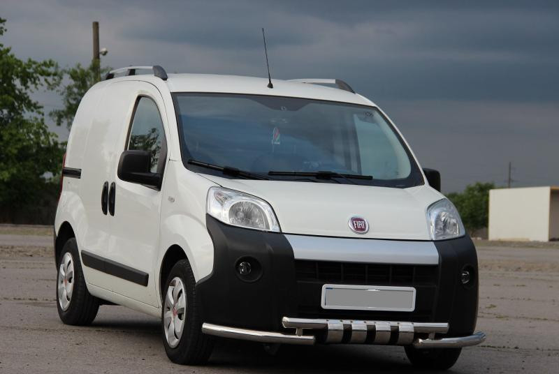 Купить Передняя защита Shark (нерж) для Fiat Fiorino/Qubo