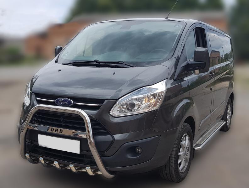 Купити Кенгурятник WT006 F1-55 (нерж) для Ford Custom 2013-2022 рр