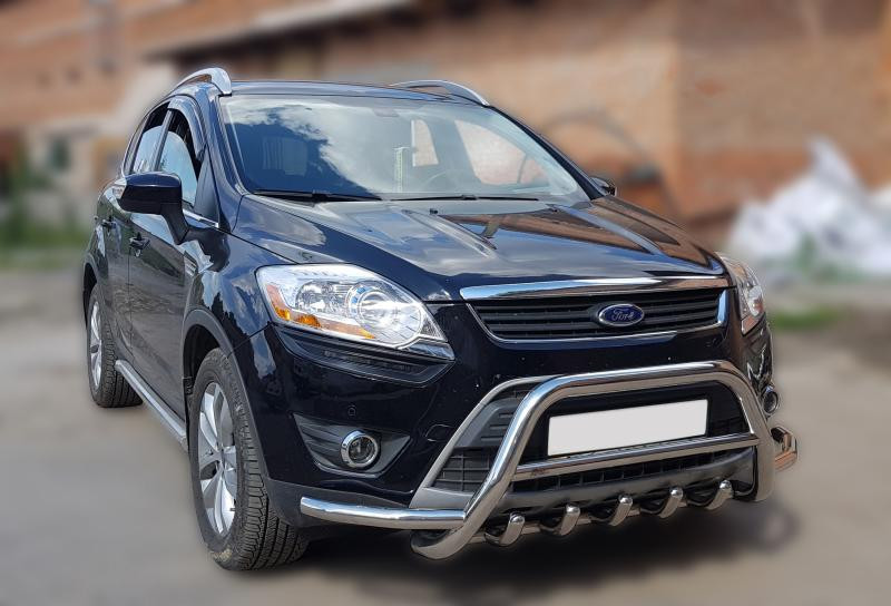 Купити Кенгурятник з вусами WT003 (нерж.) для Ford Kuga 2008-2013 рр