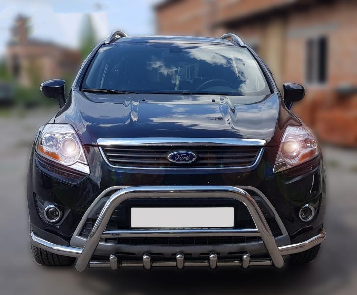 Купити Кенгурятник з вусами WT003 (нерж.) для Ford Kuga 2008-2013 рр