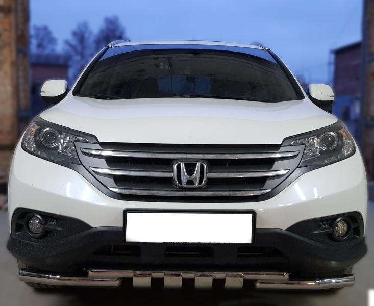 Купити Передній захист Shark (нерж) для Honda CRV 2012-2016 рр