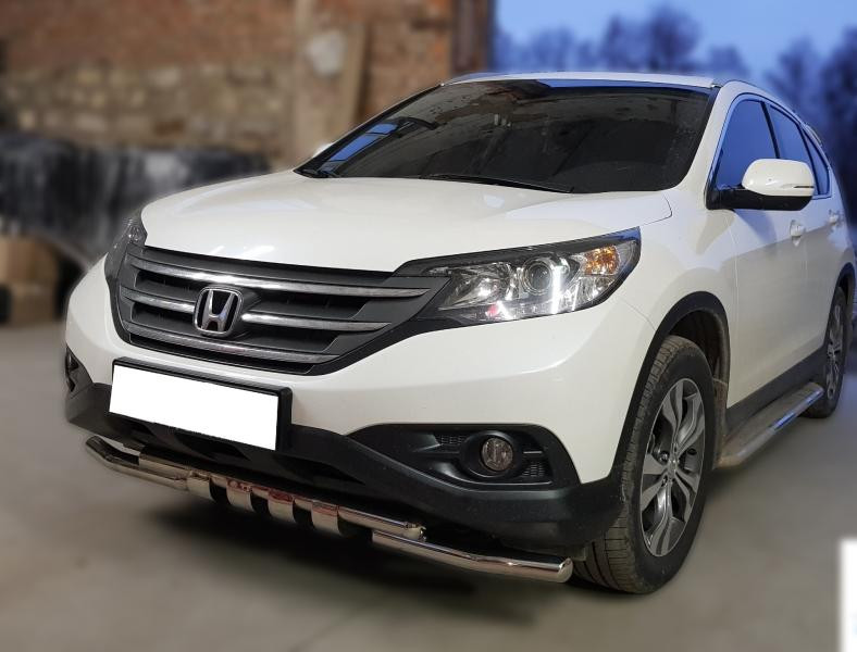 Купити Передній захист Shark (нерж) для Honda CRV 2012-2016 рр