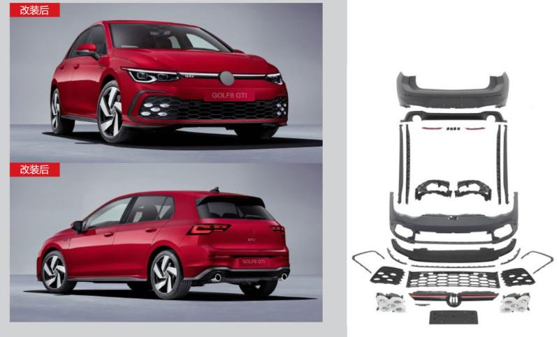 Купить Комплект обвесов GTI для Volkswagen Golf 8