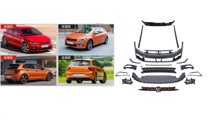 Купить Комплект обвесов GTI (для 2017-2021) для Volkswagen Polo 2017- рр
