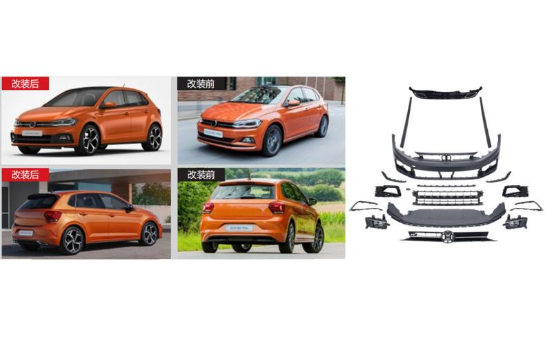 Купити Комплект обвісів R-Line (для 2017-2021) для Volkswagen Polo 2017- рр