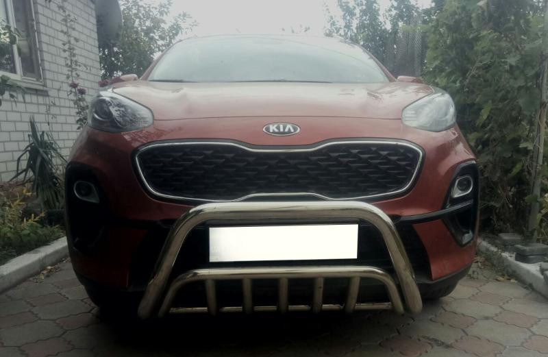 Купити Передня дуга WT002 (нерж.) для Kia Sportage 2015-2021 рр