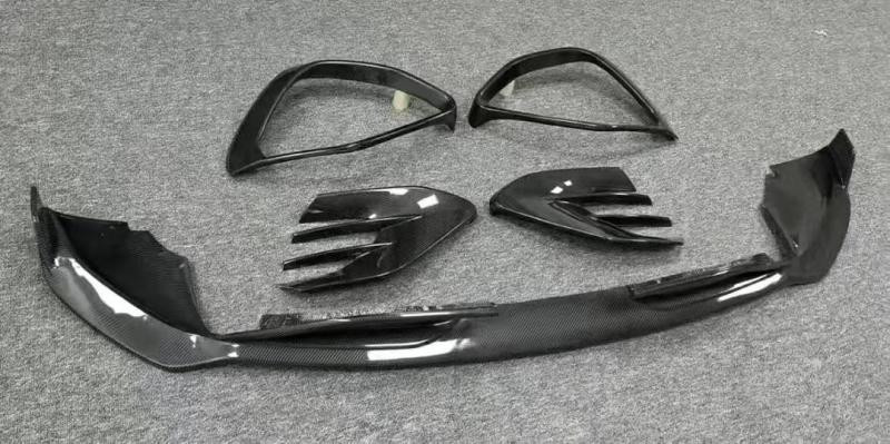 Купить Накладки на передний бампер (для GLE53/AMG-Line 2023-2025, Карбон) для Mercedes GLE W167