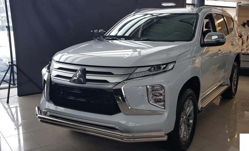 Купить Передняя защита F3-60 (2020-2025, нерж) для Mitsubishi Pajero Sport 2015- гг