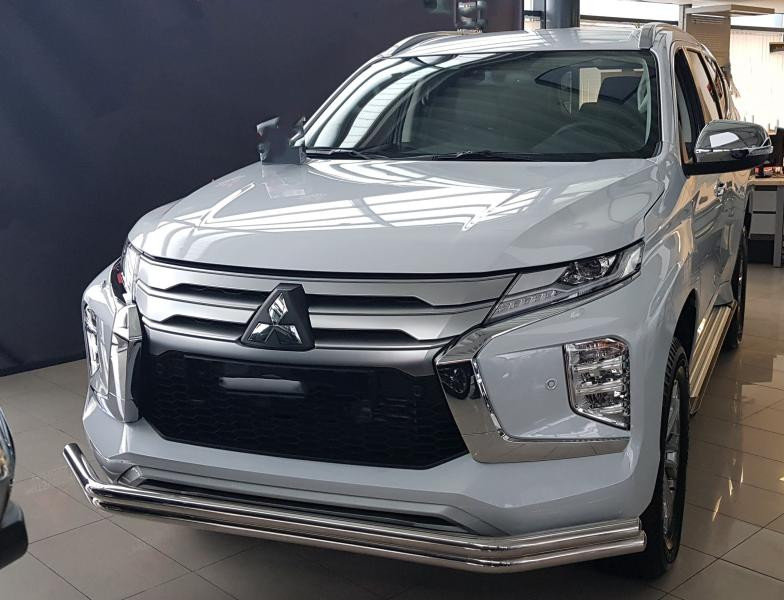 Купить Передняя защита F3-60 (2020-2025, нерж) для Mitsubishi Pajero Sport 2015- гг