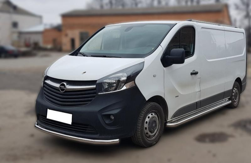Купити Передній захист ST008 (нерж) для Renault Trafic 2015- рр