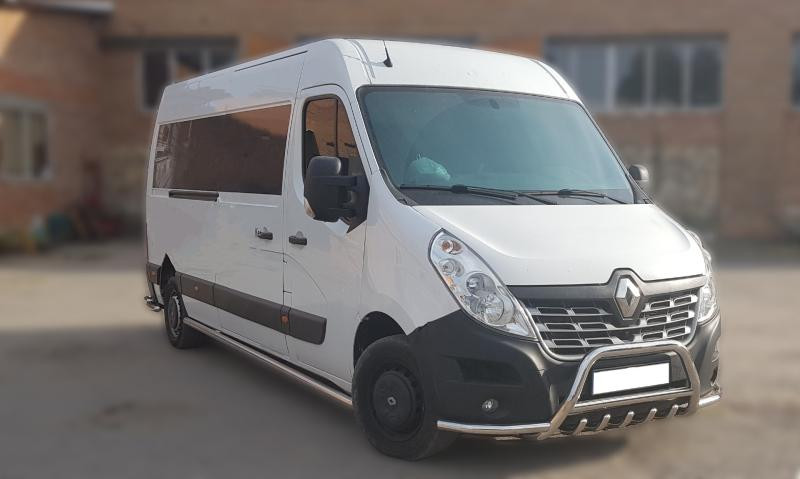 Купити Кенгурятник з вусами WT003 (нерж.) для Renault Master 2011-2023 рр