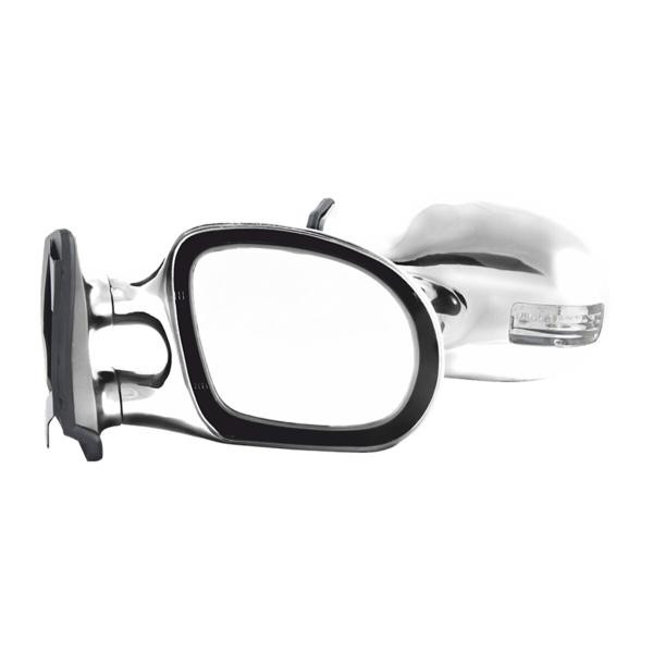 Купити Дзеркала бокові Carlife, унів.колір хром  з LED повторювачем повороту+габарит, сф.комп.2шт