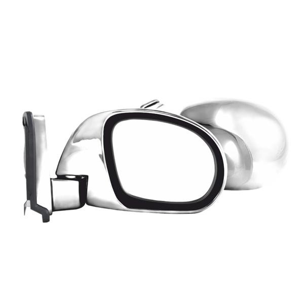 Купити Дзеркала бокові Carlife, унів. колір хром, з шарніром, сферичне - опукле, антибл. покр.. комп.2шт