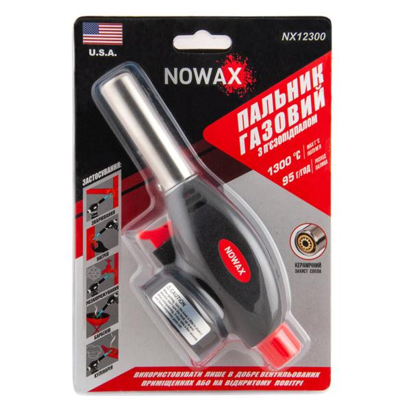 Купити Газовий пальник Nowax на балон, сопло: Ø 20мм, довжина 60мм, керам. захист
