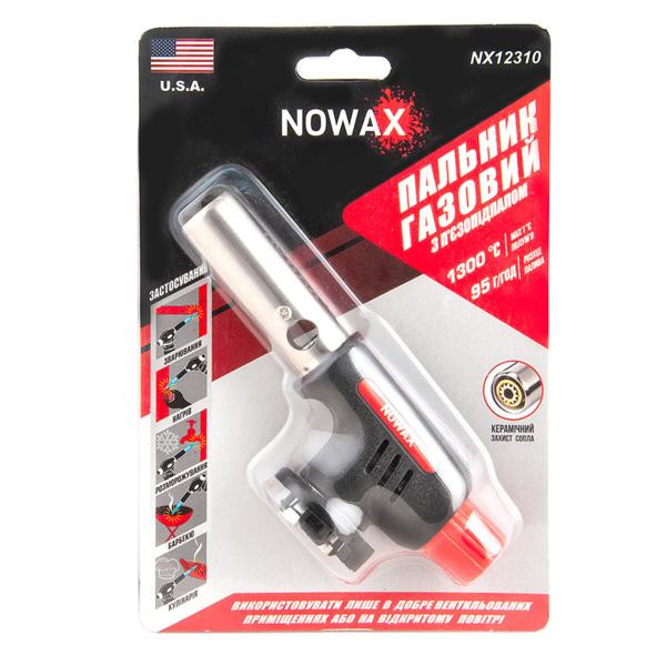 Купить Газовая горелка Nowax на баллон, сопло: Ø 22мм, длина 65мм, керам. защита