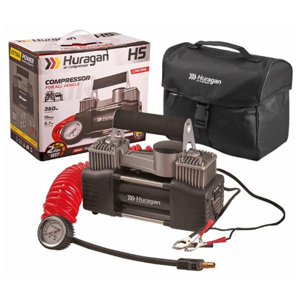 Купити Компресор автомобільний Huragan 12В, 7 Атм, 85 л/хв H0500