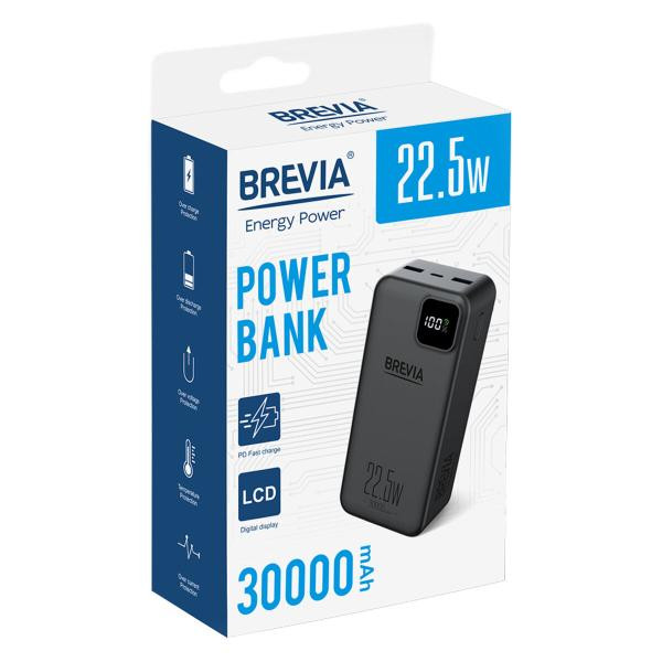 Купить Повербанк (Power Bank) Brevia 30000mAh 22,5W Li-Pol, LCD