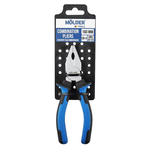 Купить Плоскогубцы Molder комбинированные Cr-V 160мм, двухкомпонентная ручка