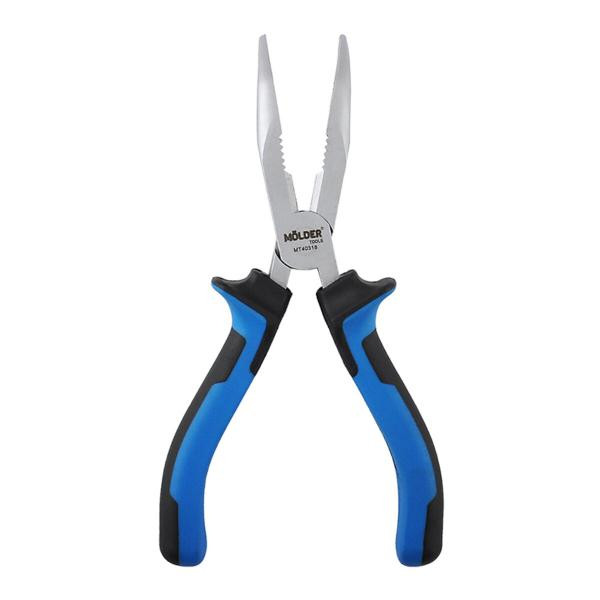Купити Довгогубці Molder вигнуті Cr-V 180мм, двокомпонентна ручка