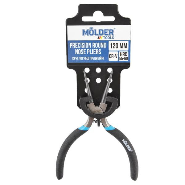 Купить Круглогубцы Molder прецизионные Cr-V 120мм, прорезиненная ручка