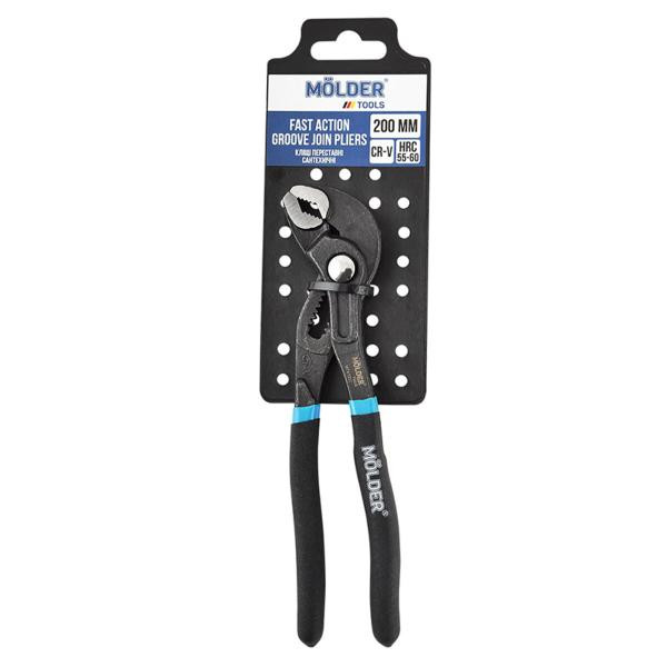 Купити Кліщі Molder переставні сантехнічні Cr-V 200мм, макс.діаметр 34мм MT47220