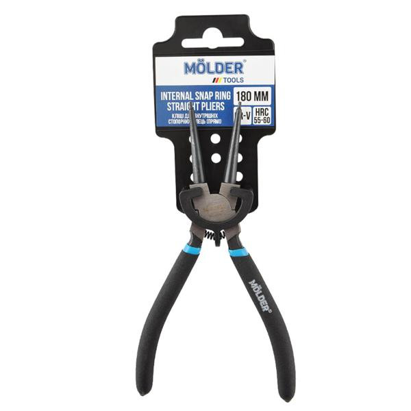 Купить Клещи Molder для внутренних стопорных колец, прямые Cr-V 180мм