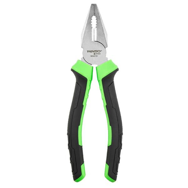 Купити Плоскогубці Winso Pro комбіновані Cr-V 180мм, двокомпонентна ручка