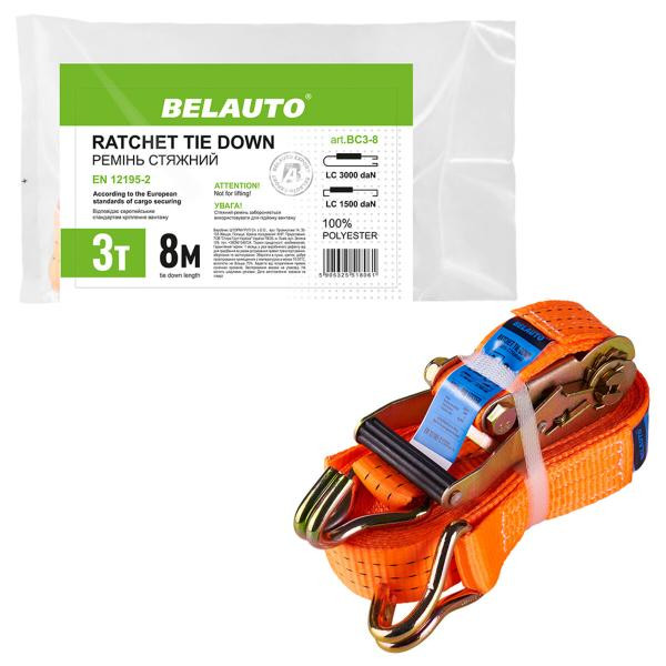 Купити Стяжний ремінь Белавто 3т, 8м