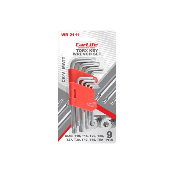 Купити Набір ключів CarLife Г-подібних, торцевих з отвором