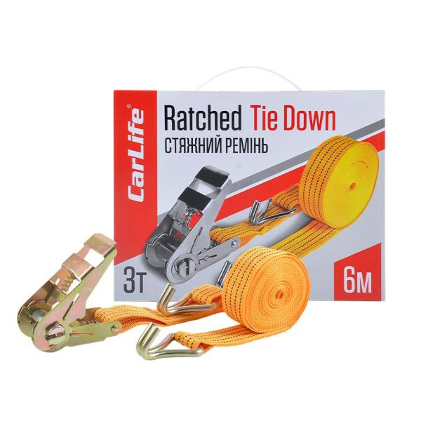 Купити Стяжний ремінь з замком CarLife 3т, 6м