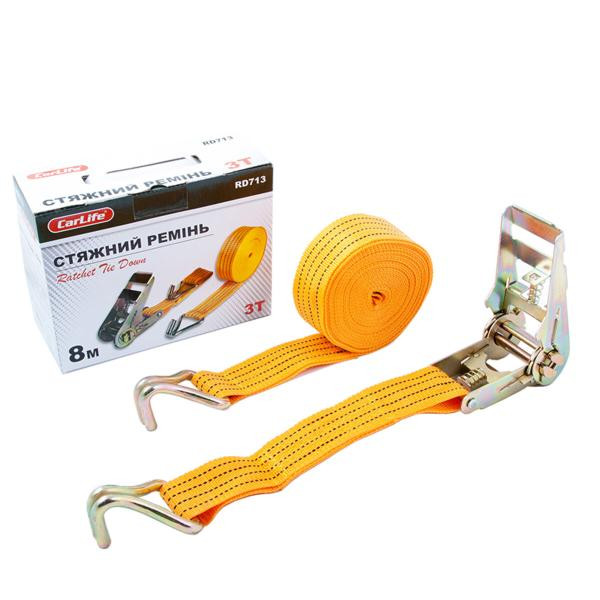 Купити Стяжний ремінь з замком CarLife 3т, 8м