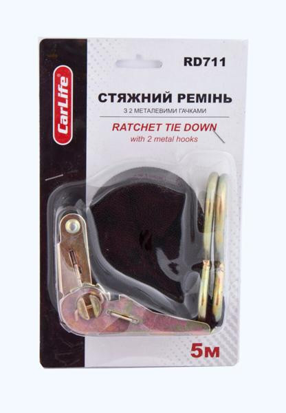 Купити Стяжний ремінь з замком CarLife 1т, 5м