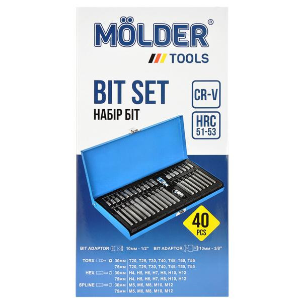 Купити Професійний набір зірок і шестигранників Molder CR-V 40шт