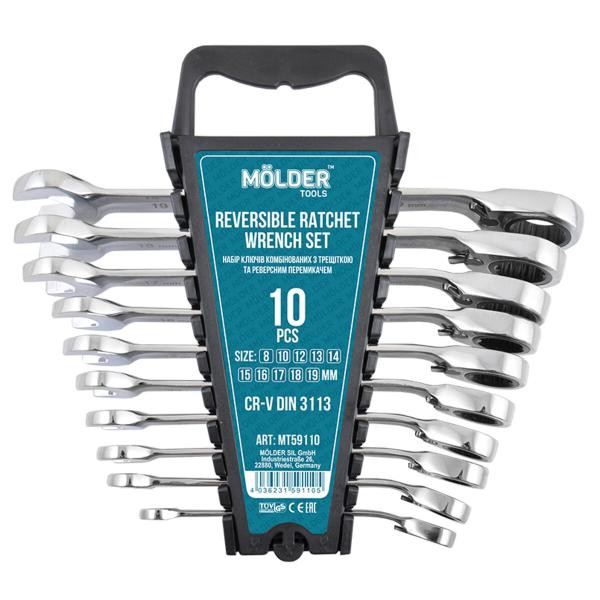 Купить Набор ключей Molder CR-V (8-10-12-13-14-15-16-17-18-19мм), 10шт