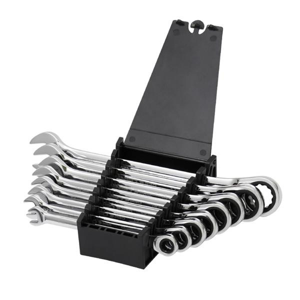 Купить Набор ключей Winso PRO комбинированные с трещоткой CR-V 8шт (8-10-12-13-14-15-17-19мм)