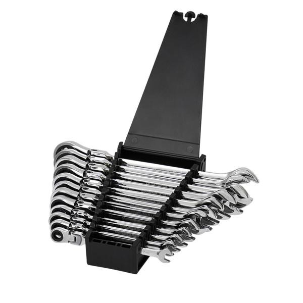 Купити Набір ключів Winso PRO комбіновані з тріскачкою та карданом CR-V 12шт (7-8-9-10-12-13-14-15-16-17-18-19мм)