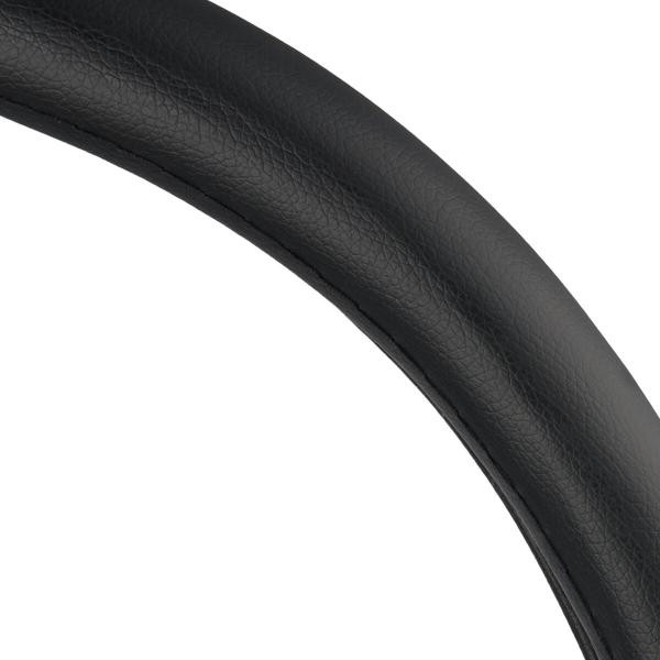 Купити Чохол на кермо Carlife 39 - 41см, екошкіра, чорний, один шов