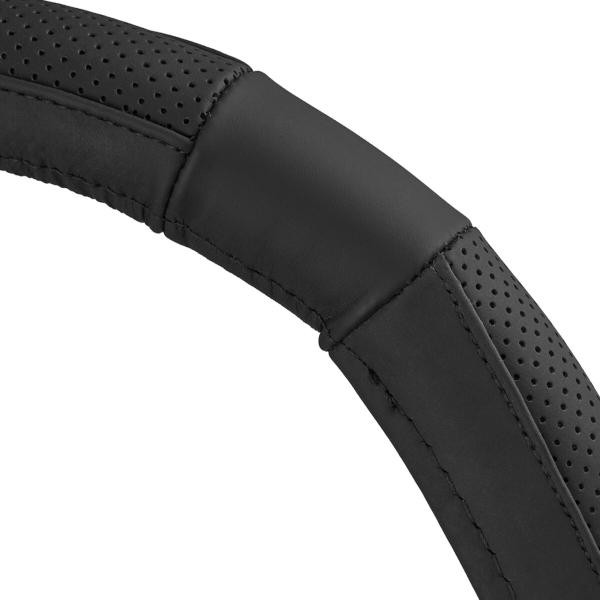 Купити Чохол на кермо Carlife 39 - 41см, шкіра, чорний SW241L