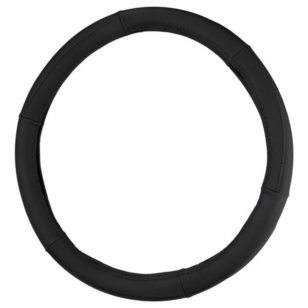 Купити Чохол на кермо Carlife 39 - 41см, шкіра, чорний SW242L