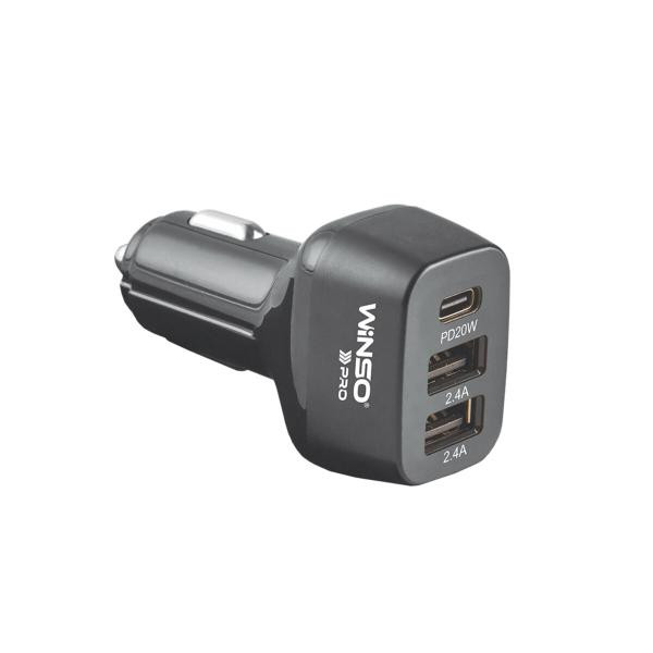 Купити Автомобільний зарядний пристрій Winso PRO 44W USB-C+2xUSB-A